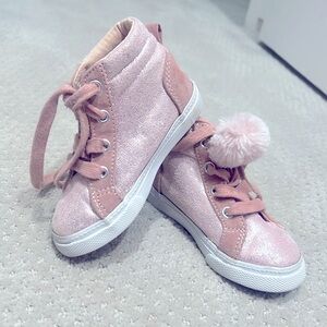 C8 glitter pink high tops toddler 7